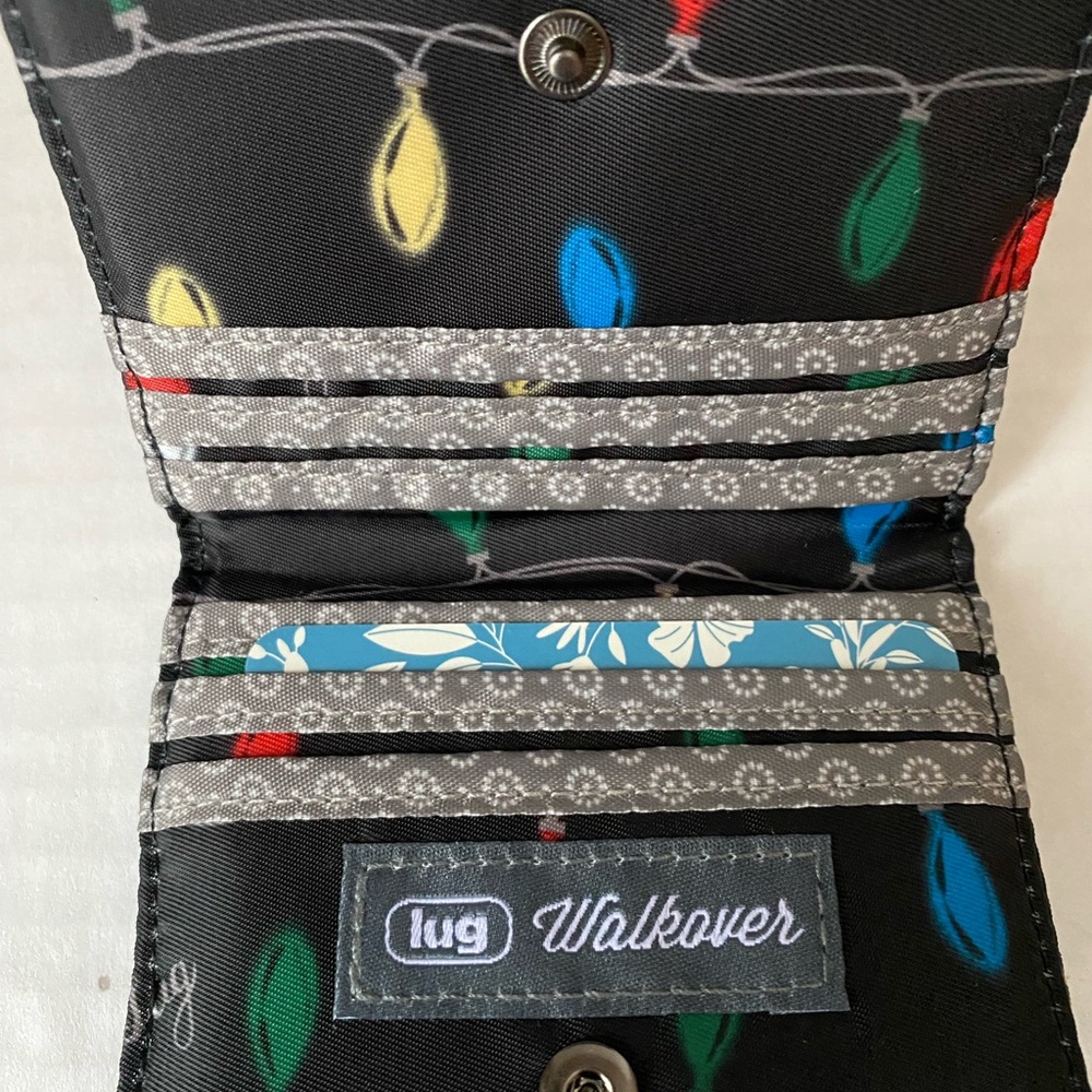 Lug Walkover Wallet Lights Black New - Picture 11 of 13